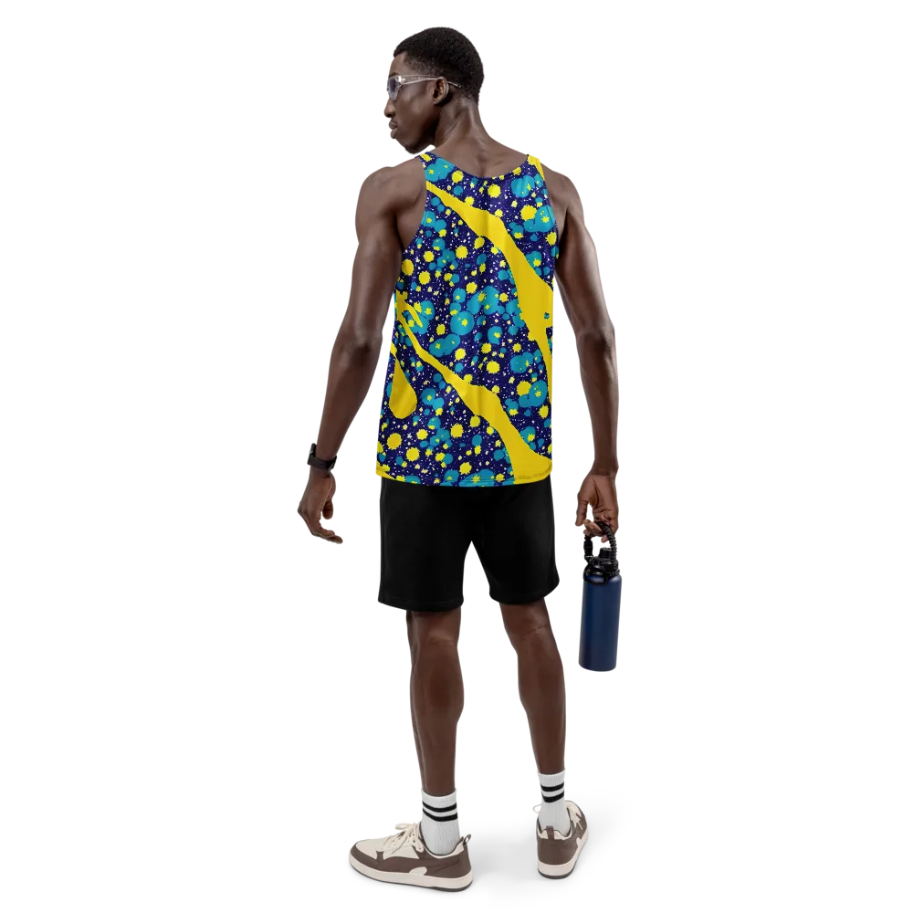 Starburst Splash on Men's Tank Top — Back