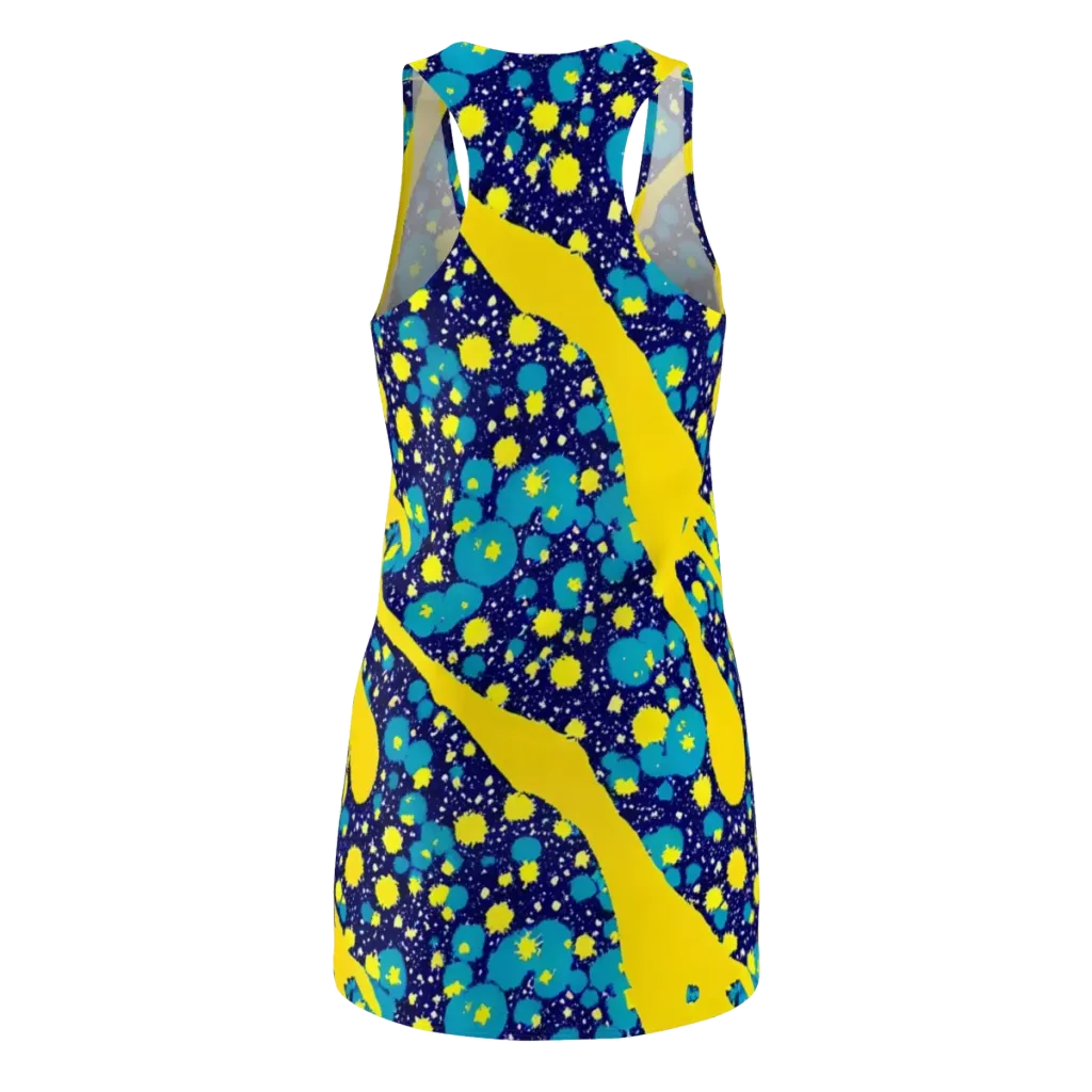 Starburst Splash on Racerback Dress — Back