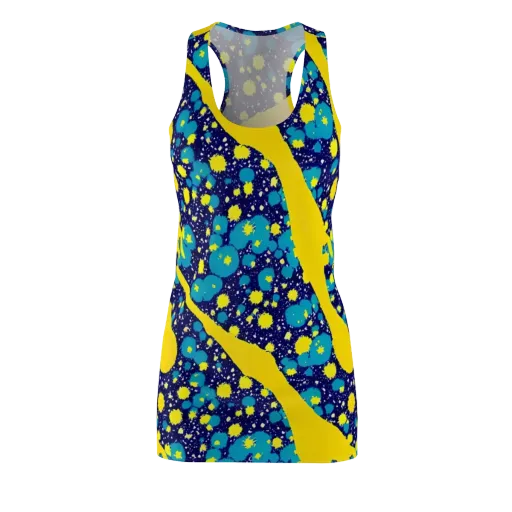 Starburst Splash on a Racerback Dress
