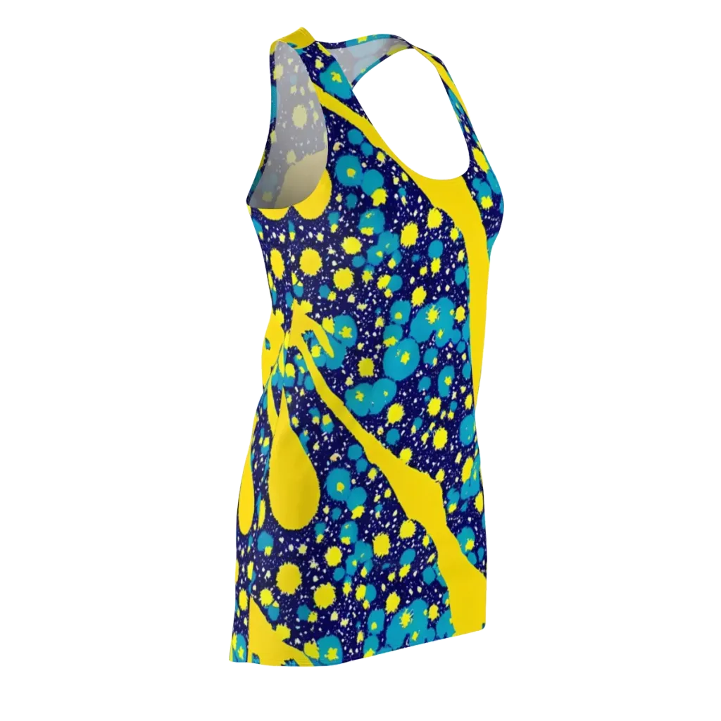 Starburst Splash on Racerback Dress — Front Side