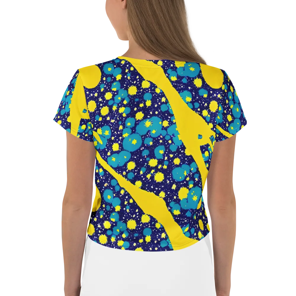 Starburst Splash on Crop Tee — Back