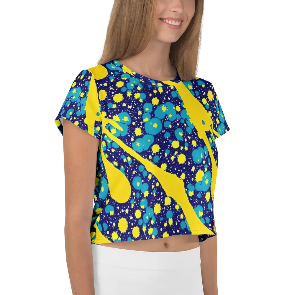 Starburst Splash on Crop Tee — Right