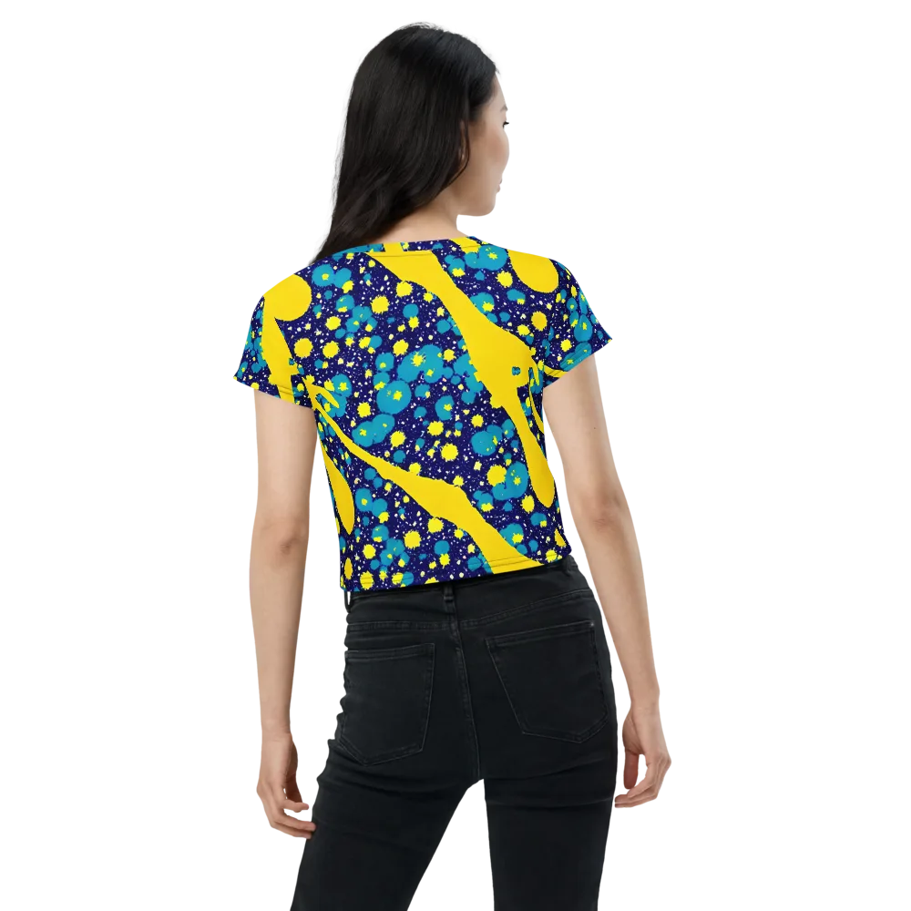 Starburst Splash on Crop Tee — Back