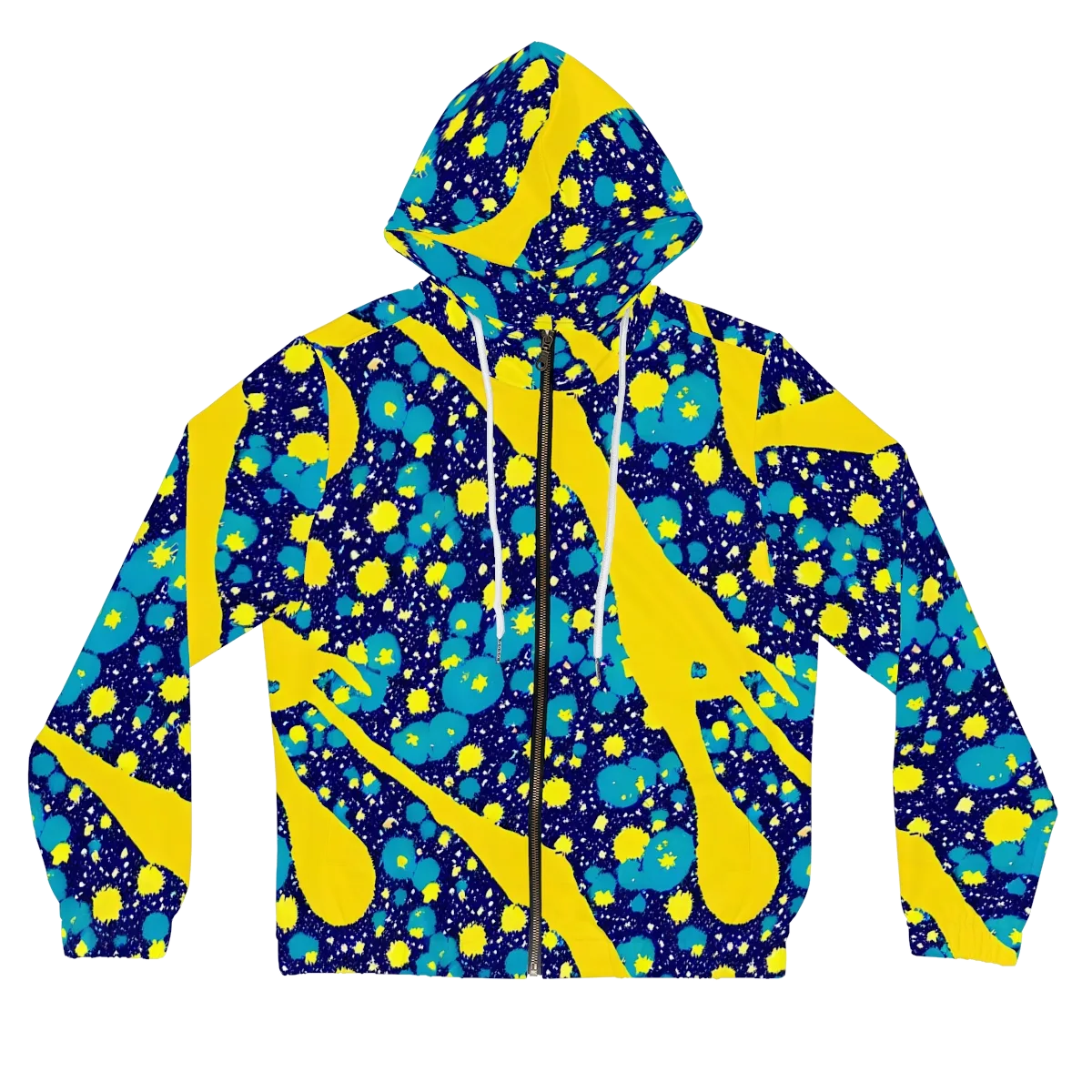 Starburst Splash on Women's Full-Zip Hoodie — Front
