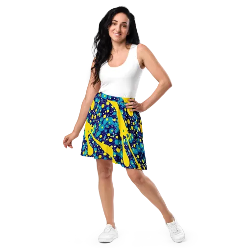 Starburst Splash on a Skater Skirt