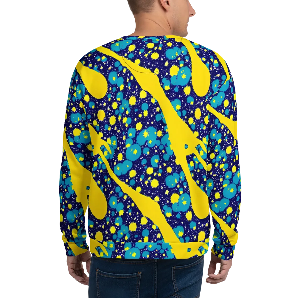 Starburst Splash on Sweatshirt — Back