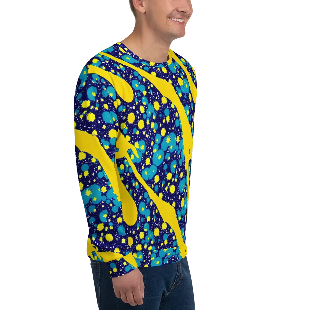 Starburst Splash on Sweatshirt — Right Front
