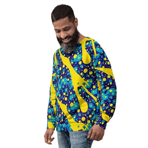 Starburst Splash on a Sweatshirt