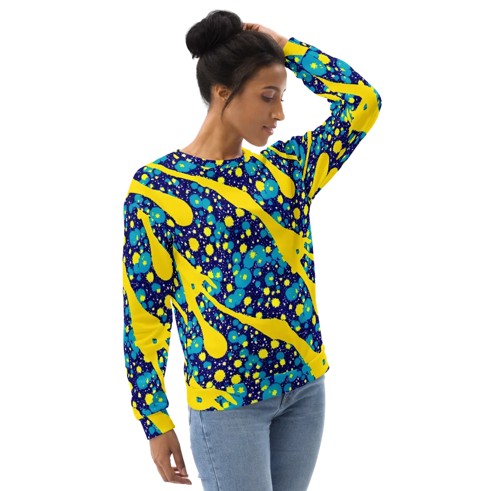 Starburst Splash on Sweatshirt — Right Front