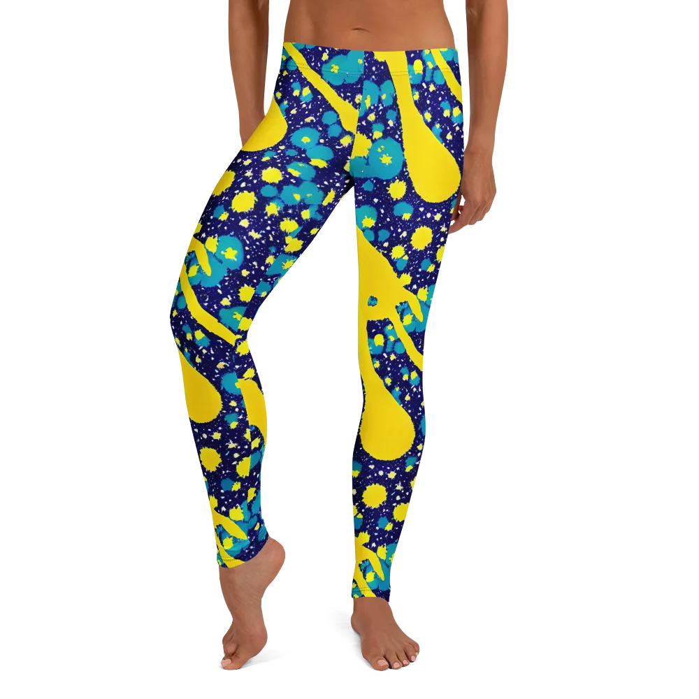 Starburst Splash on Leggings — Front