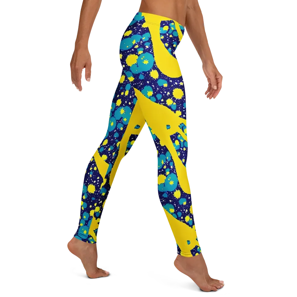 Starburst Splash on Leggings — Right
