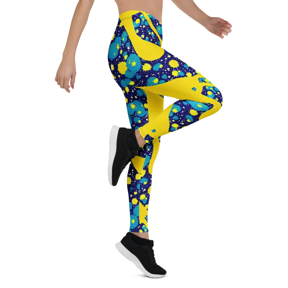 Starburst Splash on Leggings — Right