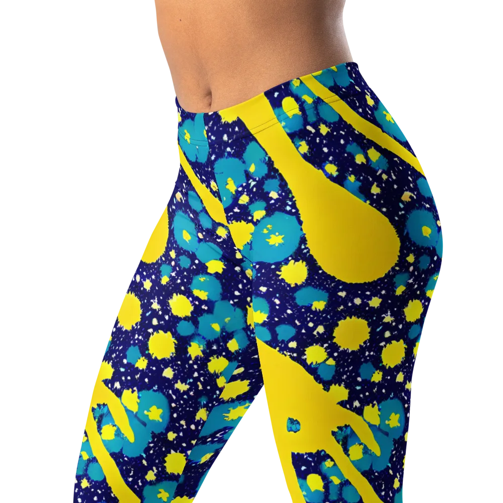 Starburst Splash on Leggings — Left Front