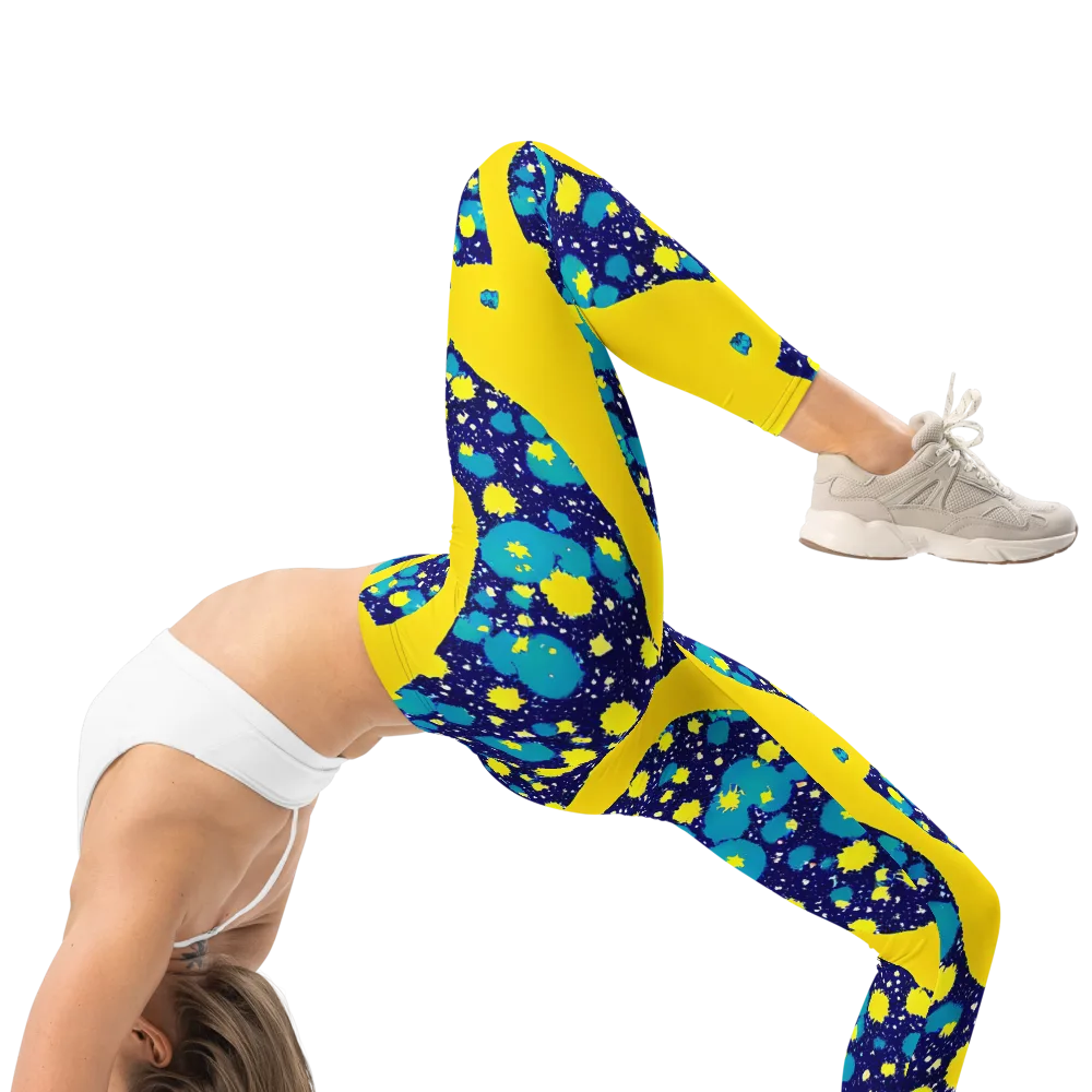Starburst Splash on Leggings — Right