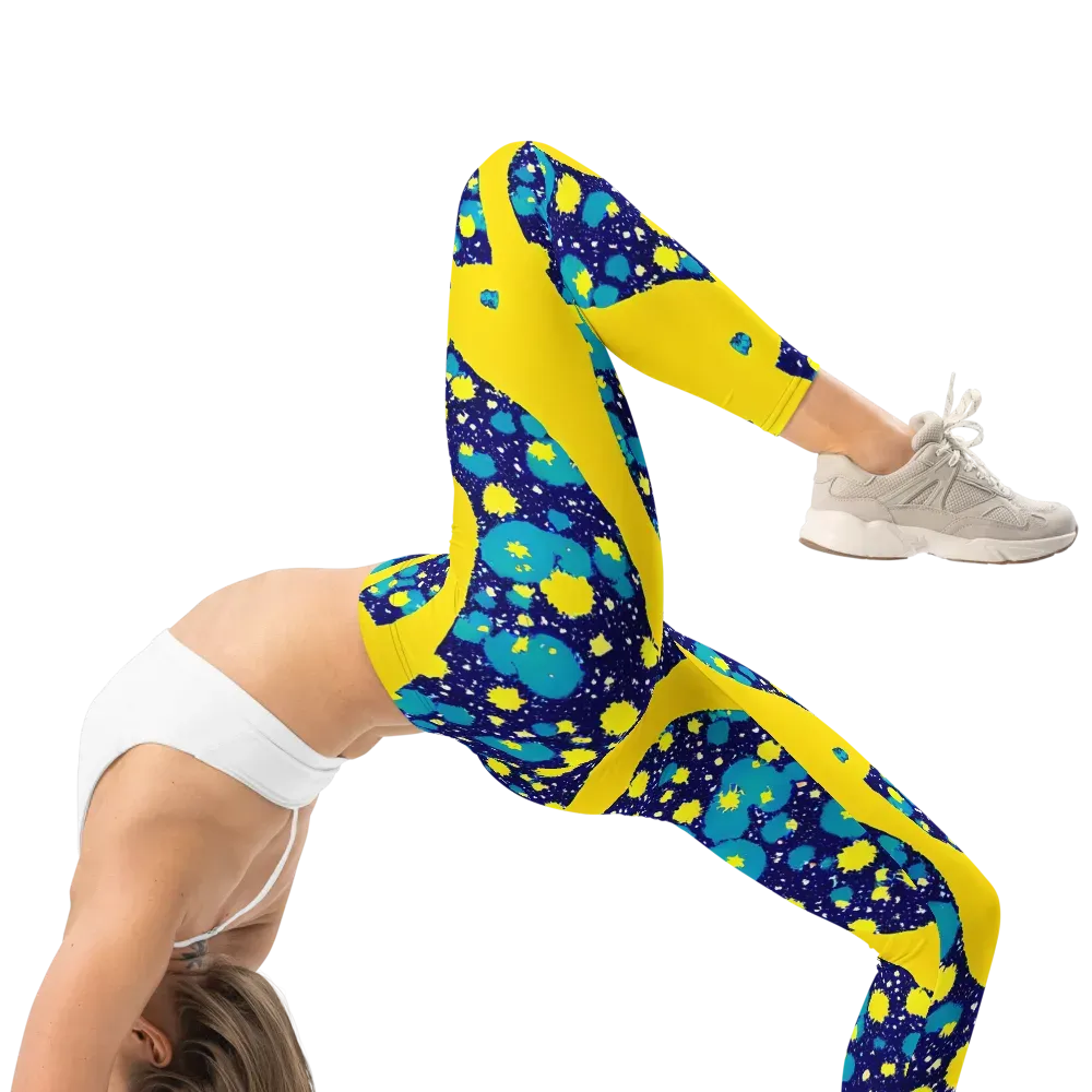 Starburst Splash on Leggings — Right