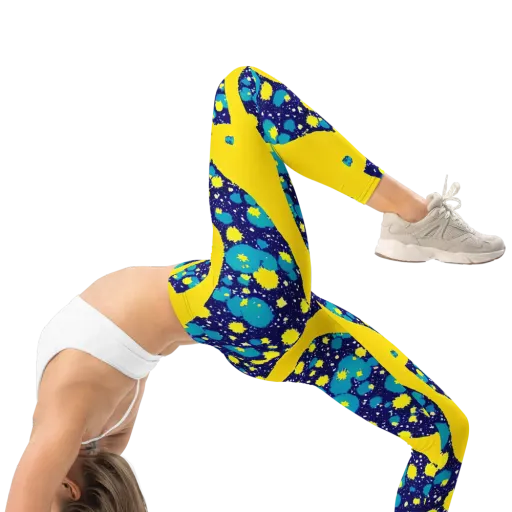 Starburst Splash on a Leggings