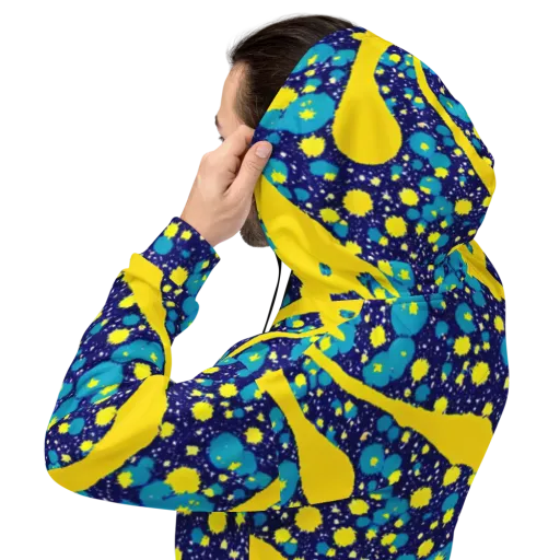 Starburst Splash on a Hoodie