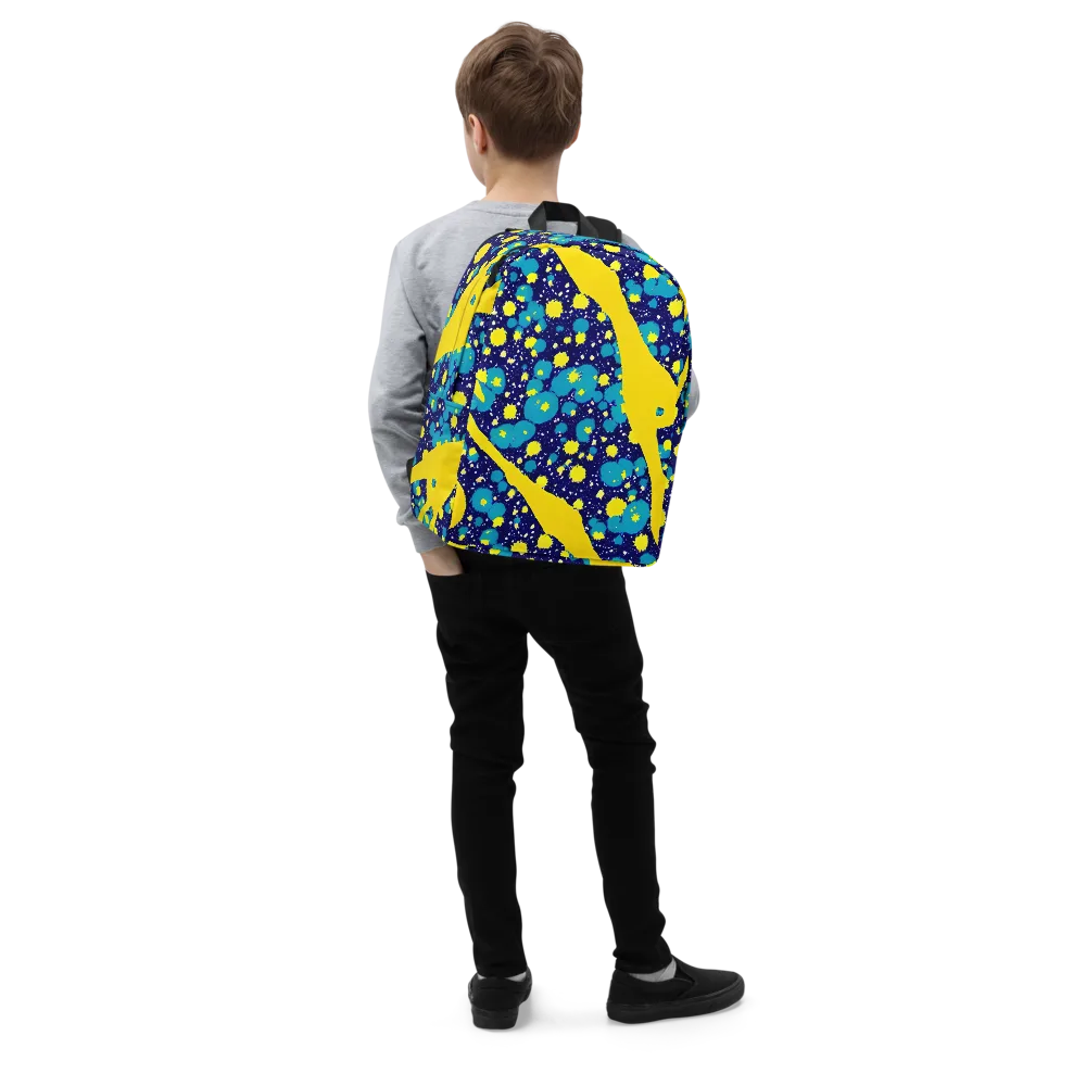 Starburst Splash on Minimalist Backpack — Right Front