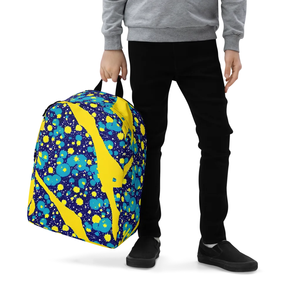 Starburst Splash on Minimalist Backpack — Zoomed-in