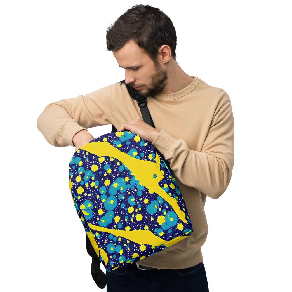Starburst Splash on Minimalist Backpack — Front
