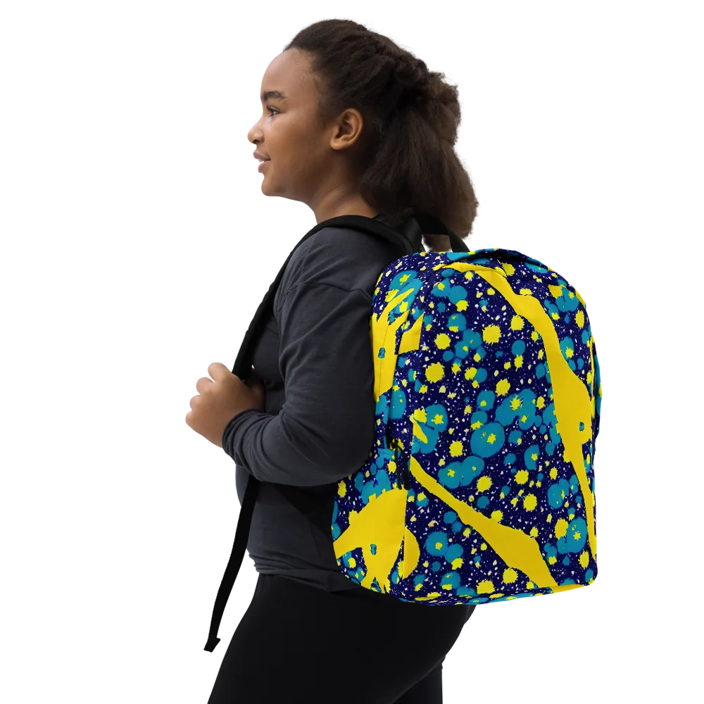Starburst Splash on Minimalist Backpack — Right Front