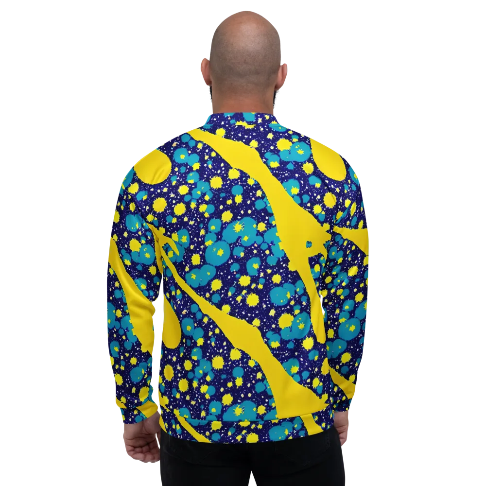 Starburst Splash on Bomber Jacket — Back
