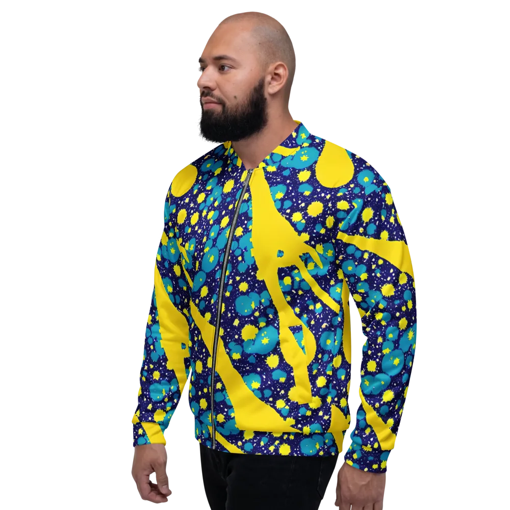 Starburst Splash on Bomber Jacket — Left