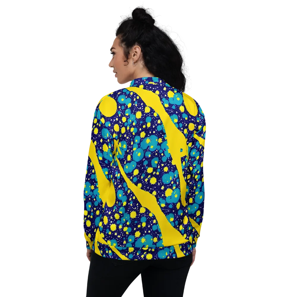 Starburst Splash on Bomber Jacket — Back