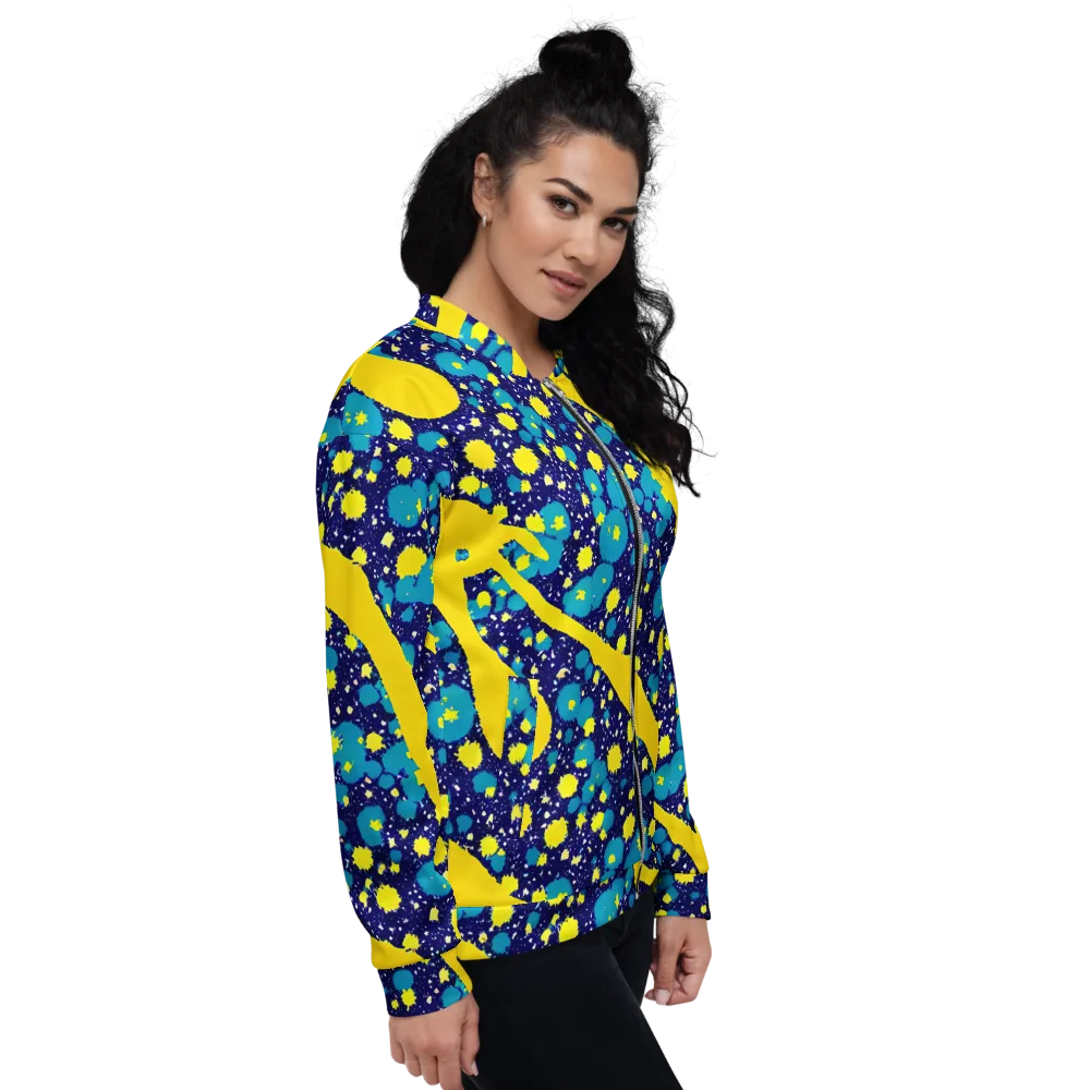 Starburst Splash on Bomber Jacket — Right