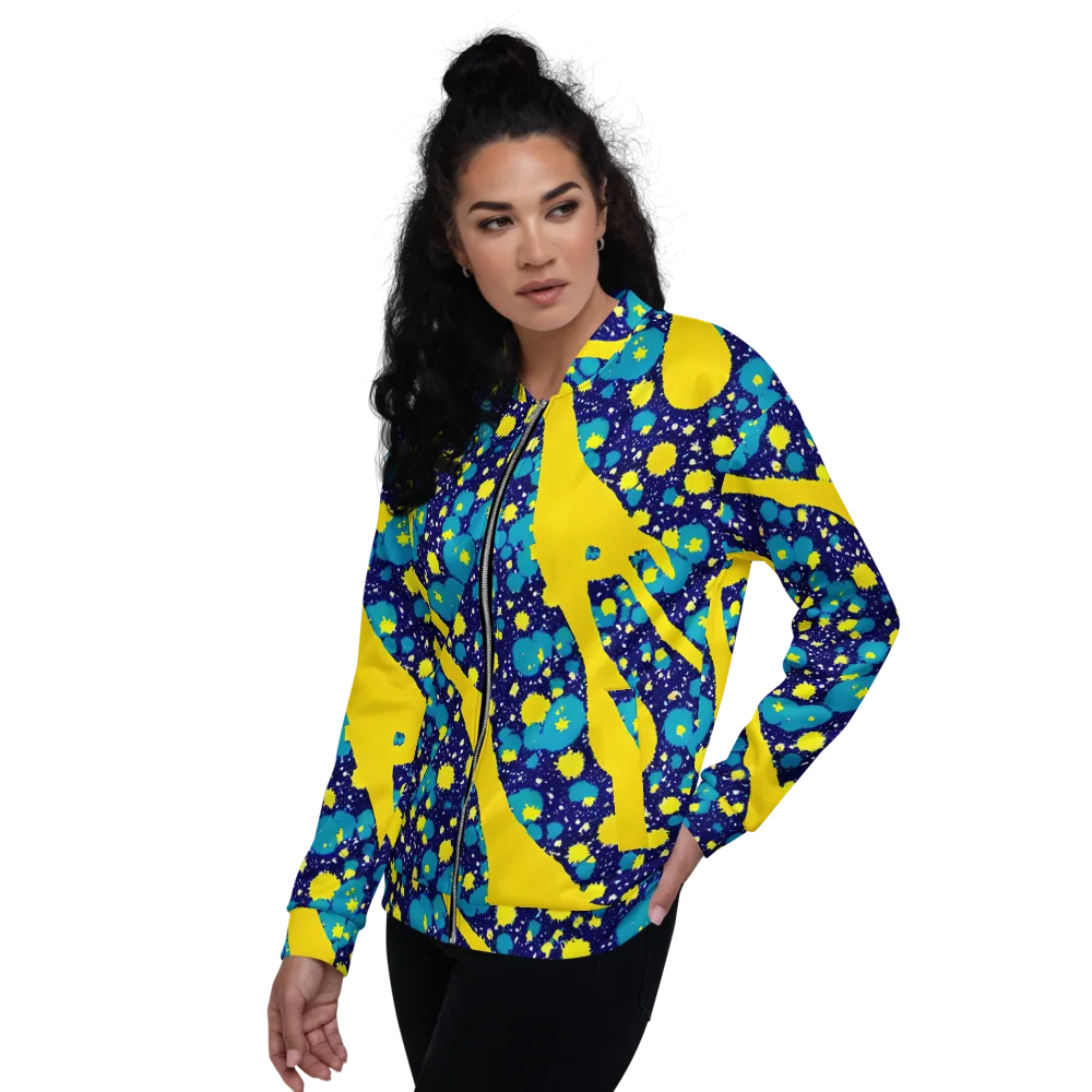 Starburst Splash on Bomber Jacket — Left