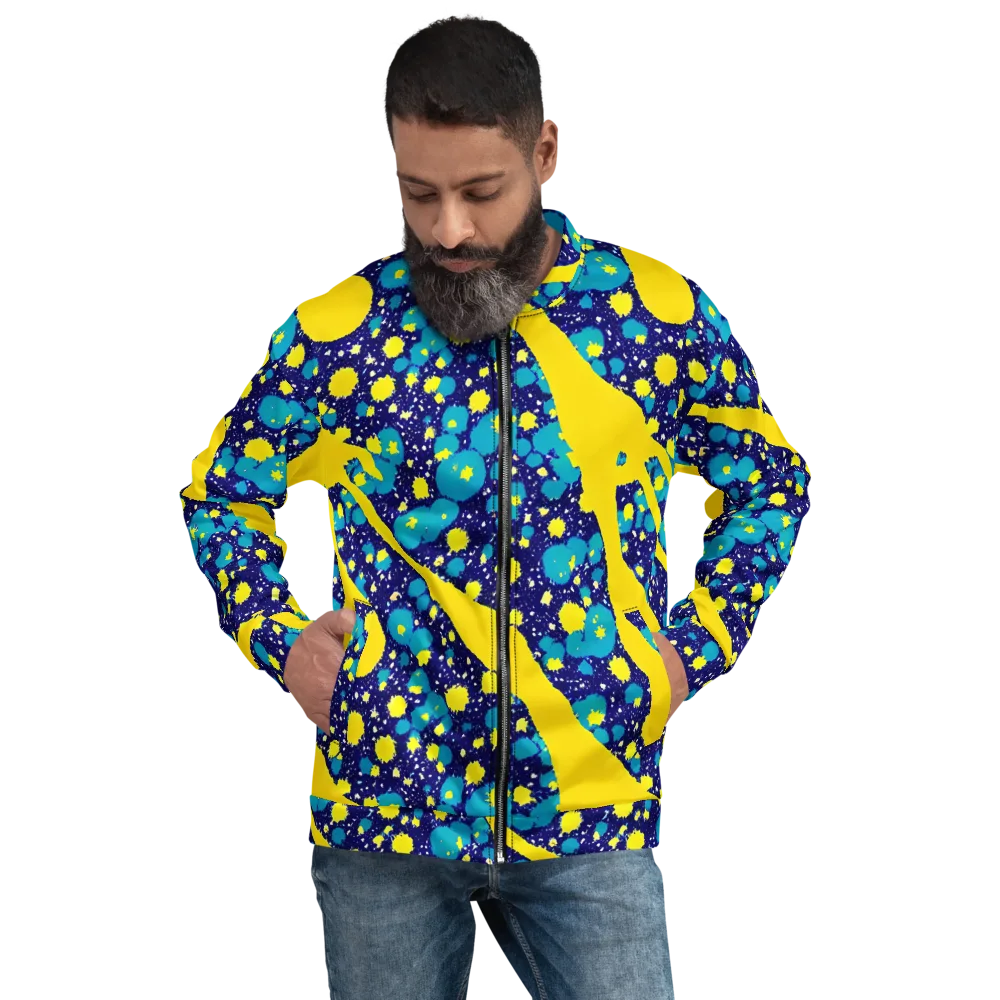 Starburst Splash on Bomber Jacket — Front