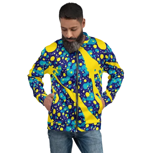 Starburst Splash on a Bomber Jacket