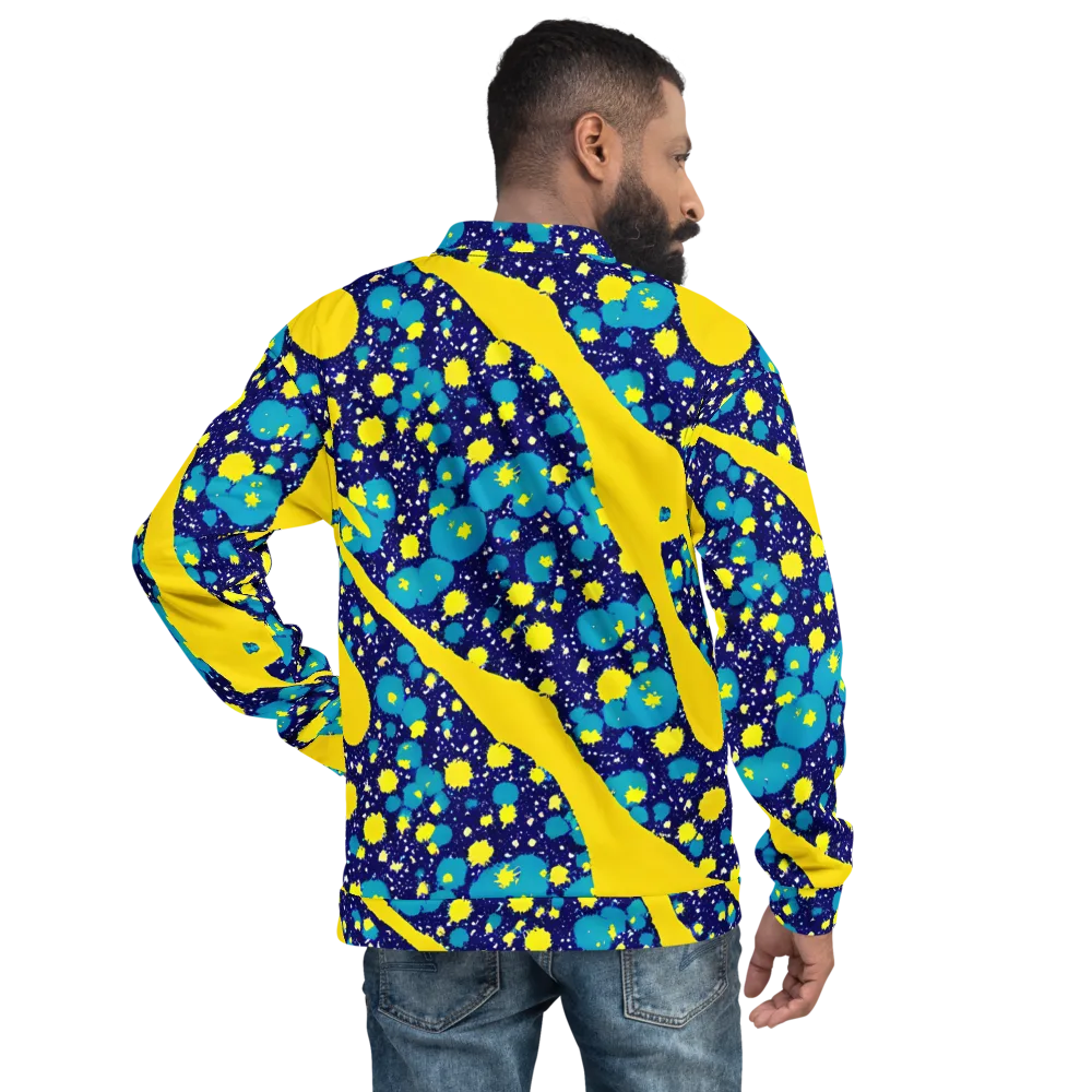 Starburst Splash on Bomber Jacket — Back