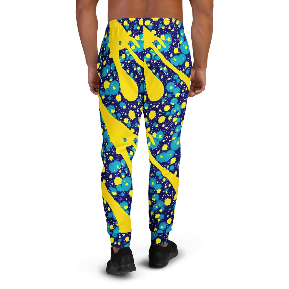 Starburst Splash on Men's Joggers — Back