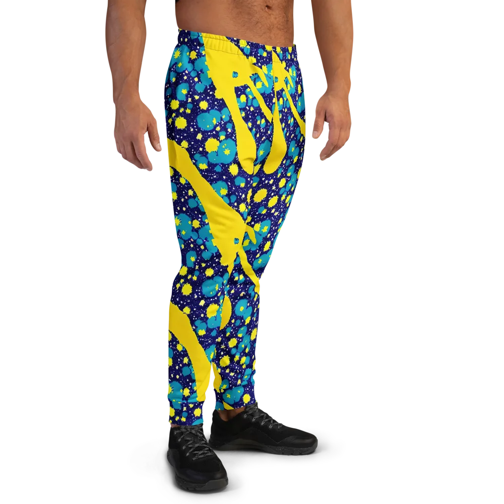Starburst Splash on Men's Joggers — Right