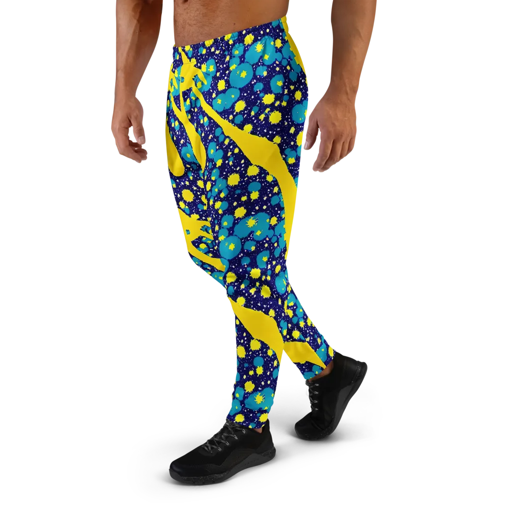 Starburst Splash on Men's Joggers — Left