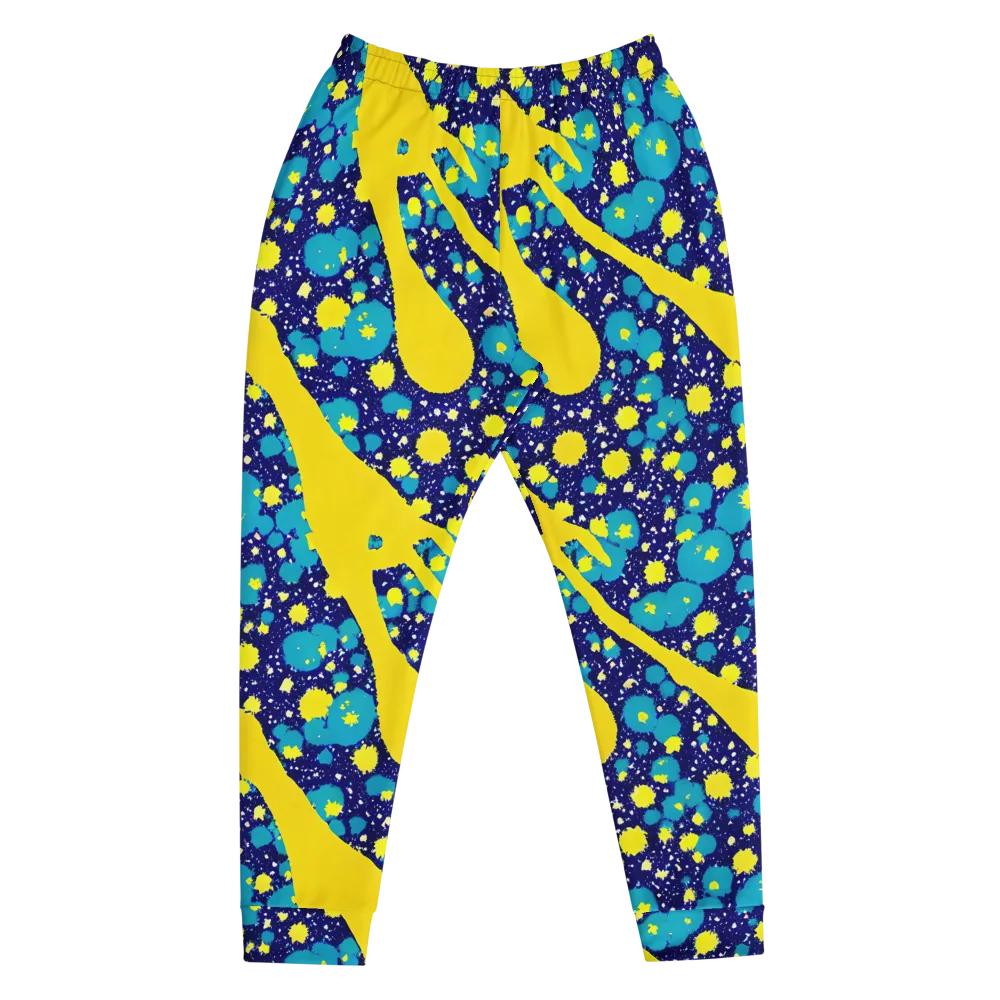 Starburst Splash on Men's Joggers — Front