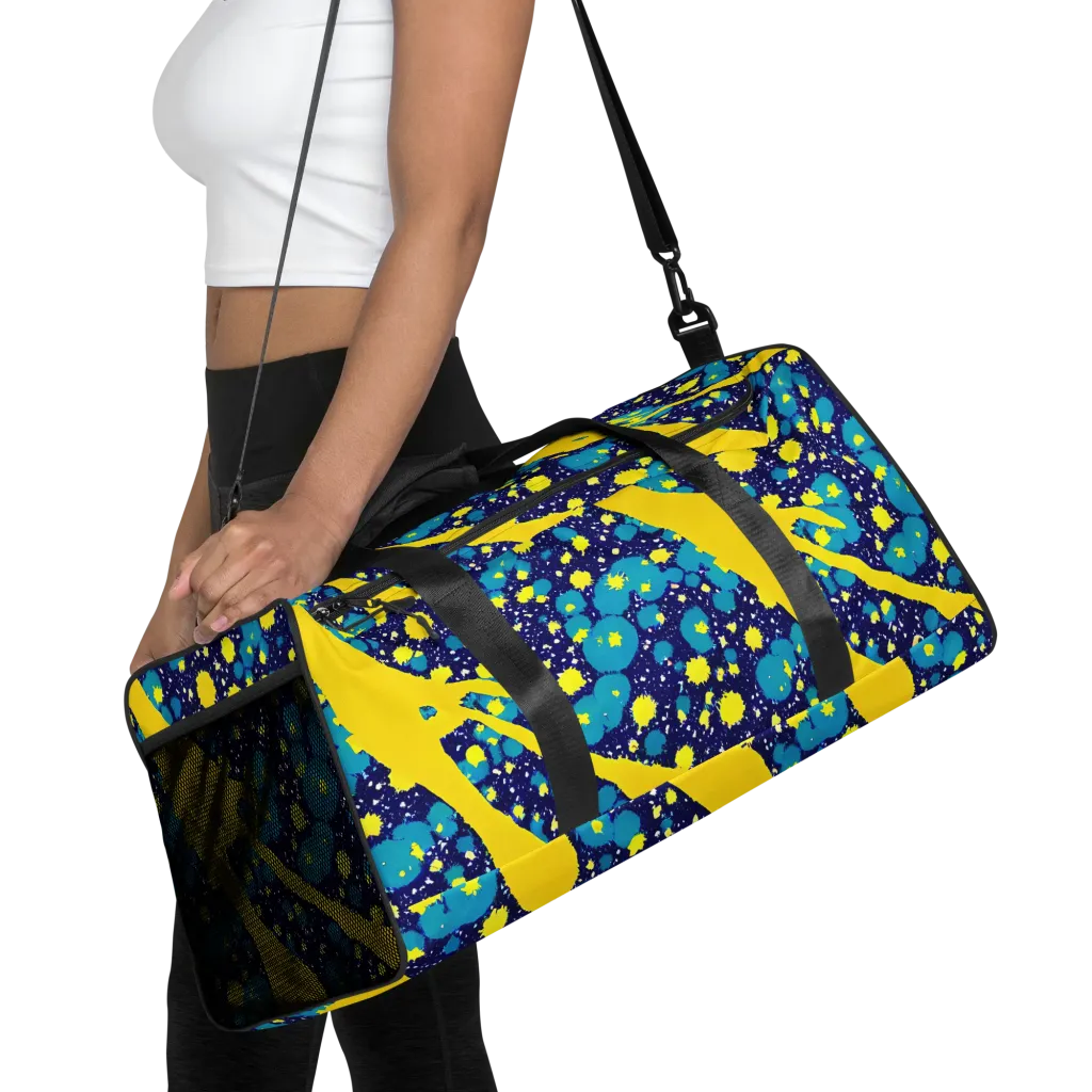 Starburst Splash on Duffle Bag — Front
