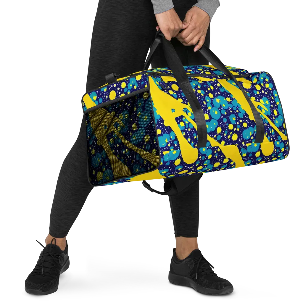 Starburst Splash on Duffle Bag — Right Front