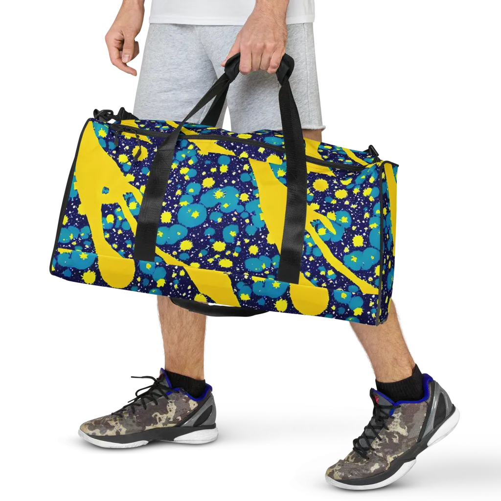 Starburst Splash on Duffle Bag — Front