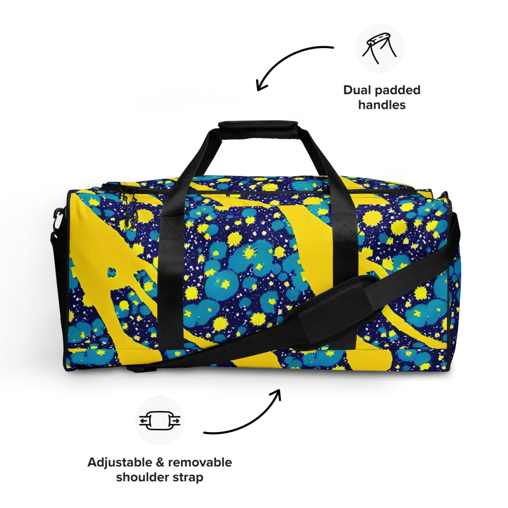 Starburst Splash on Duffle Bag — Front