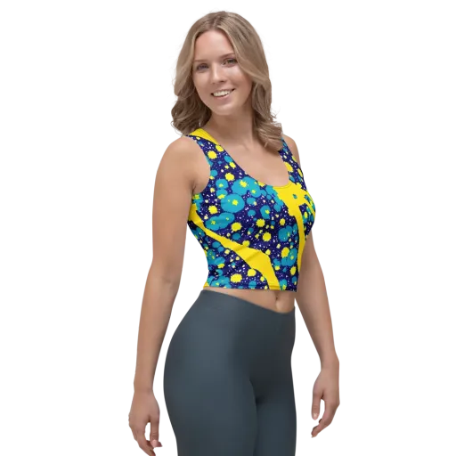Starburst Splash on a Crop Top