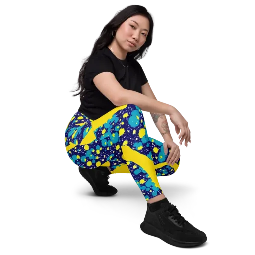 Starburst Splash on a Leggings with Pockets