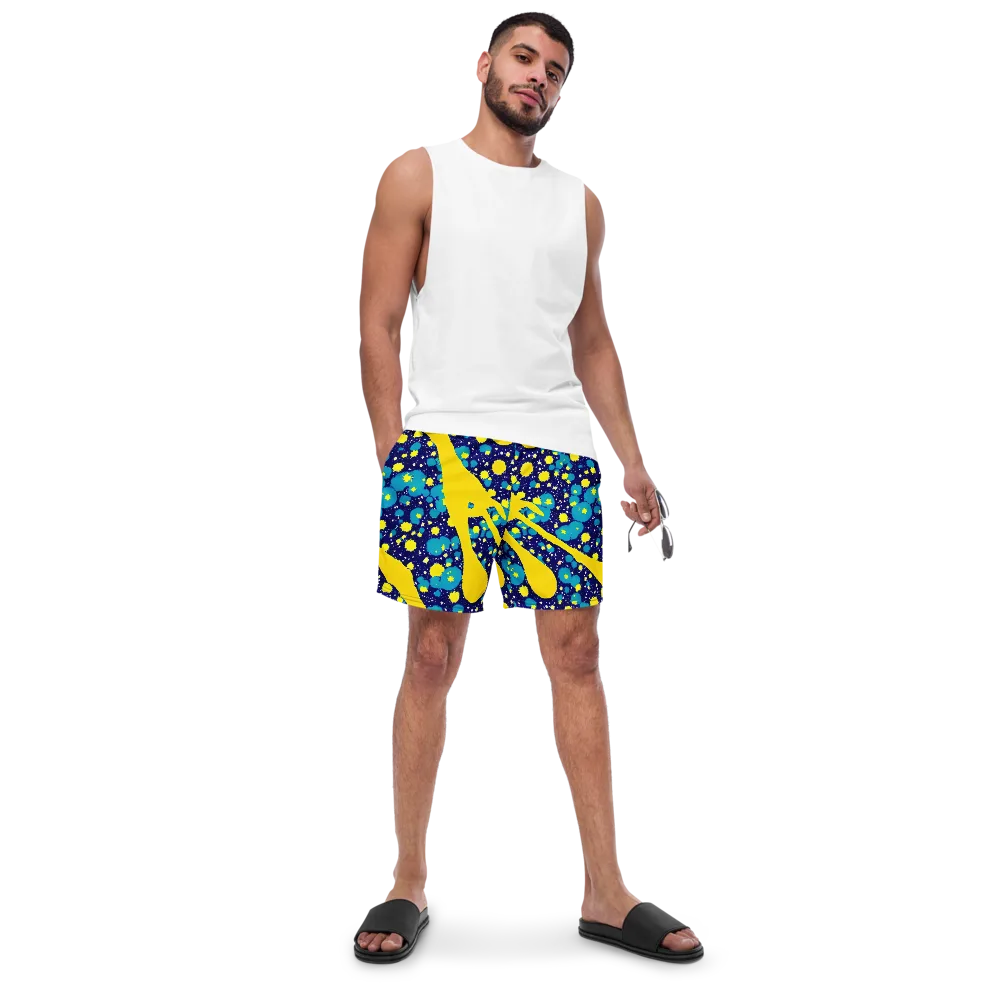 Starburst Splash on Swim Trunks — Front