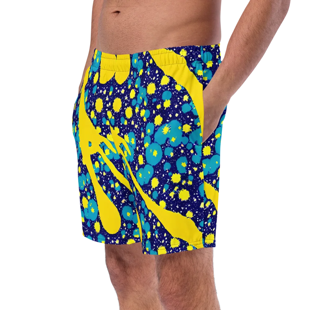 Starburst Splash on Swim Trunks — Left Front