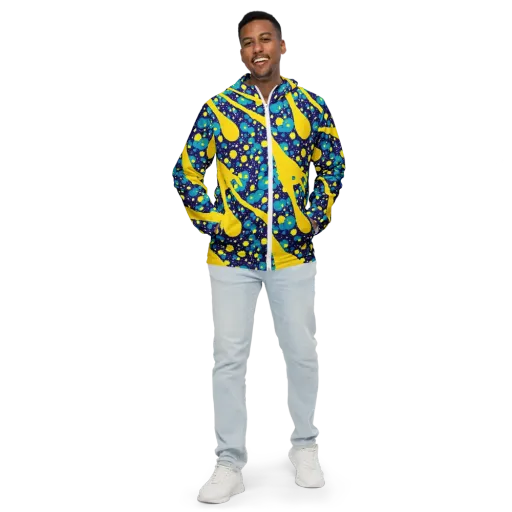 Starburst Splash on a Men's Windbreaker