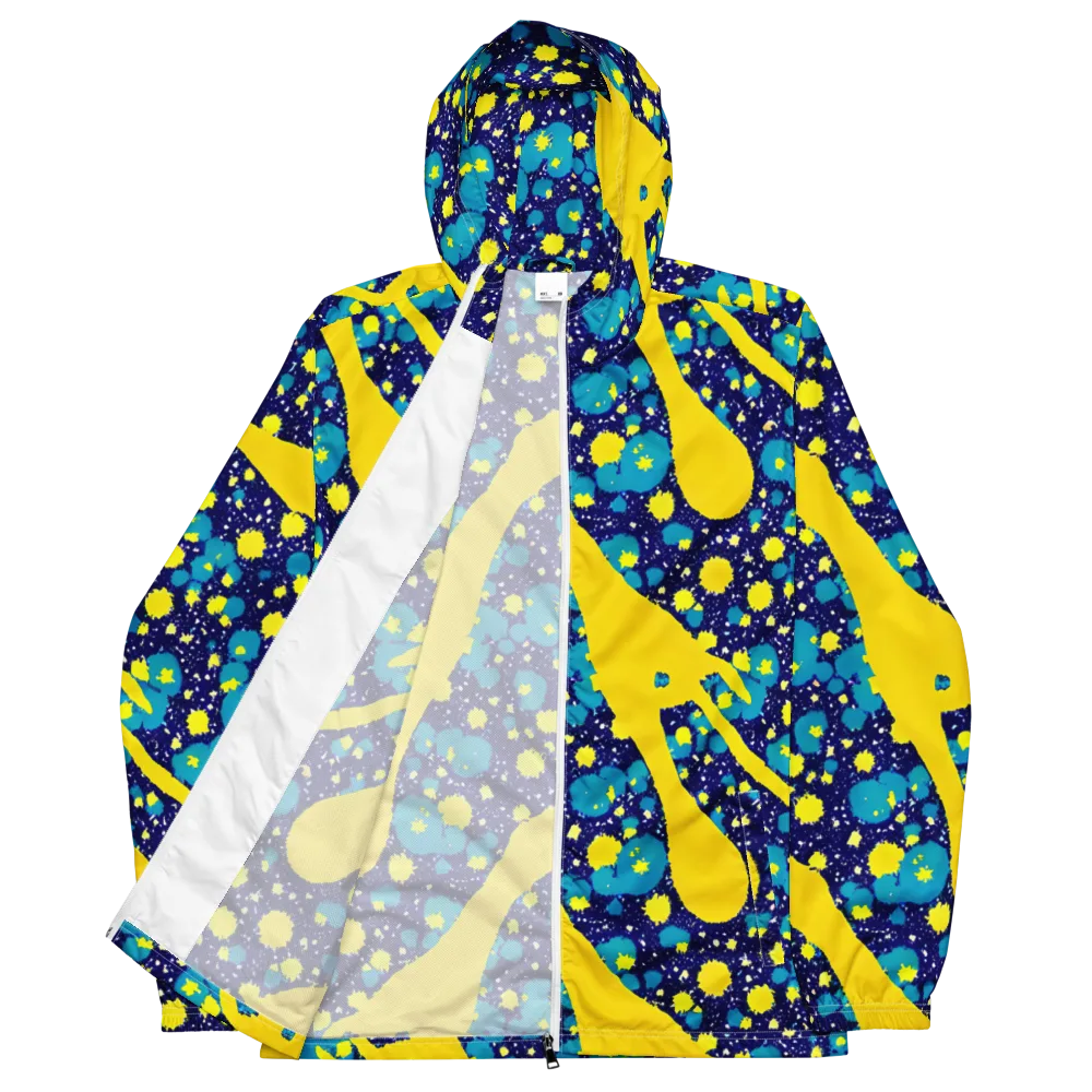 Starburst Splash on Men's Windbreaker — Front