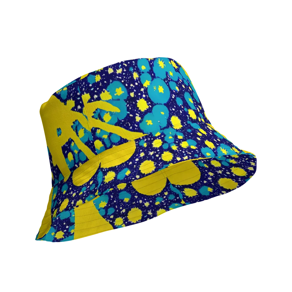 Starburst Splash on Reversible Bucket Hat — Product details Outside