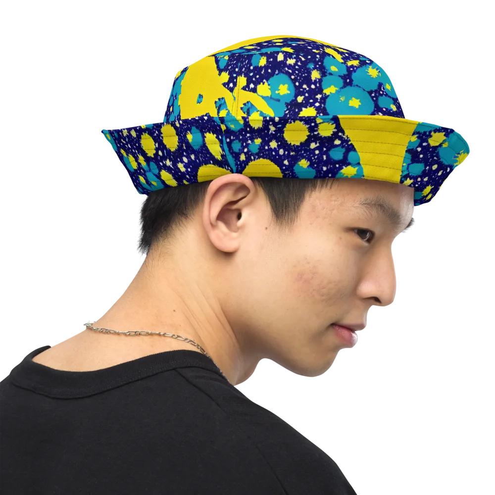 Starburst Splash on Reversible Bucket Hat — Right Outside