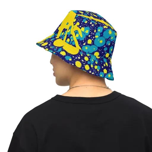 Starburst Splash on a Reversible Bucket Hat